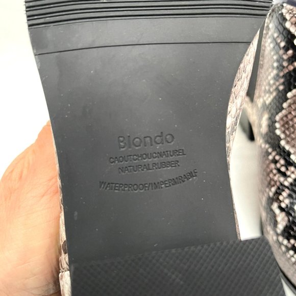 NIB $165 Steve Madden Waterproof Emelia Leather Bootie in Snakeskin Design 7.5 - Picture 10 of 12